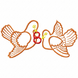 Small Birds Embroidery Design 5